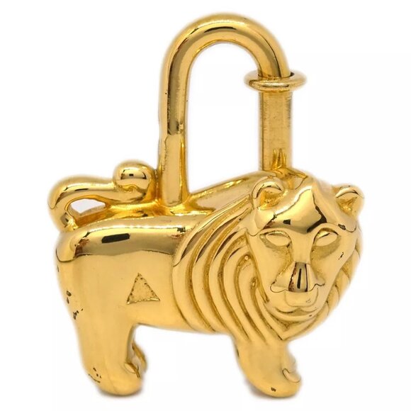 Hermes I'Afrique Lion 1997 Cadena Gold Small Good - Picture 1 of 4